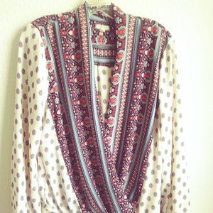 🎇Eyeshadow Boho Wrap Top  Size L